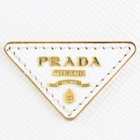 Prada Saffiano Cuir Double Bag Medium Logo