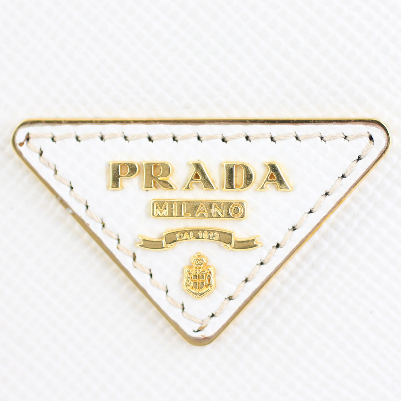 Prada Saffiano Cuir Double Bag Medium Logo