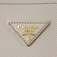Prada Saffiano Cuir Double Bag Medium Logo