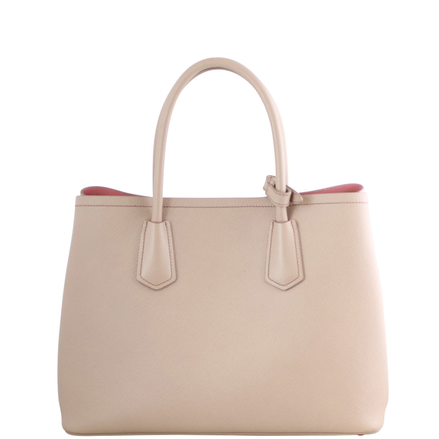 Prada Saffiano Cuir Double Bag Medium Back