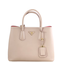Prada Saffiano Cuir Double Bag Medium Front