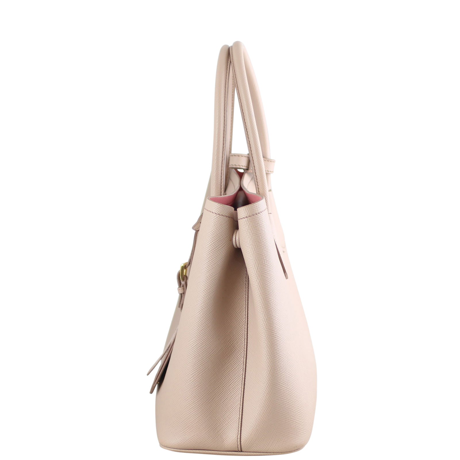 Prada Saffiano Cuir Double Bag Medium Left