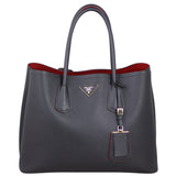Prada Saffiano Cuir Double Bag Medium Front