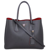 Prada Saffiano Cuir Double Bag Medium Front