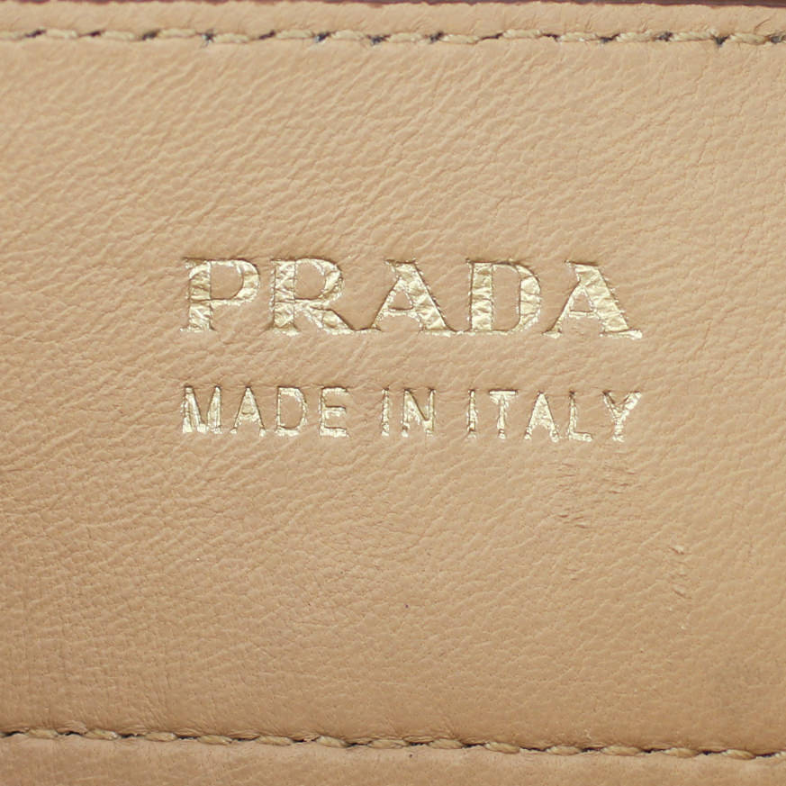 Prada Saffiano Cuir Double Bag Medium Stamp