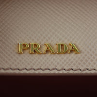 Prada Saffiano Cuir Double Bag Medium Exterior