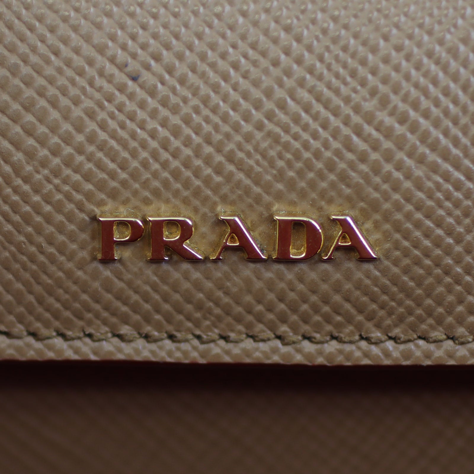 Prada Saffiano Cuir Double Bag Large Exterior