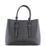 Prada Saffiano Cuir Double Bag Large Back