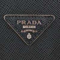 Prada Saffiano Cuir Double Bag Large Logo