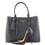 Prada Saffiano Cuir Double Bag Large Scale