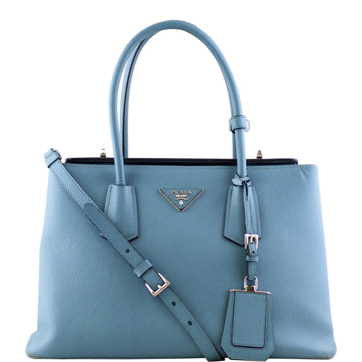 Prada Saffiano Cuir Twin Tote Front