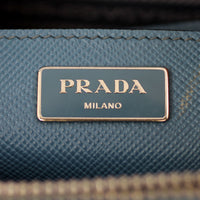 Prada Saffiano Cuir Twin Tote Logo