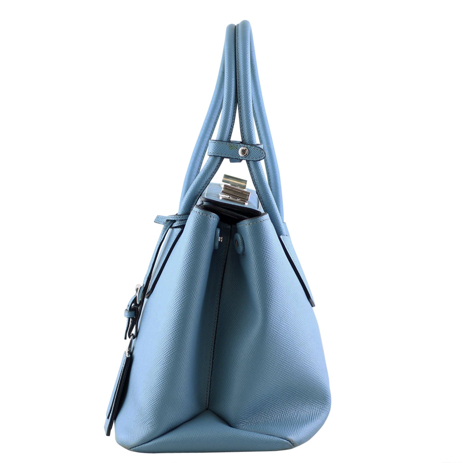 Prada Saffiano Cuir Twin Tote Side