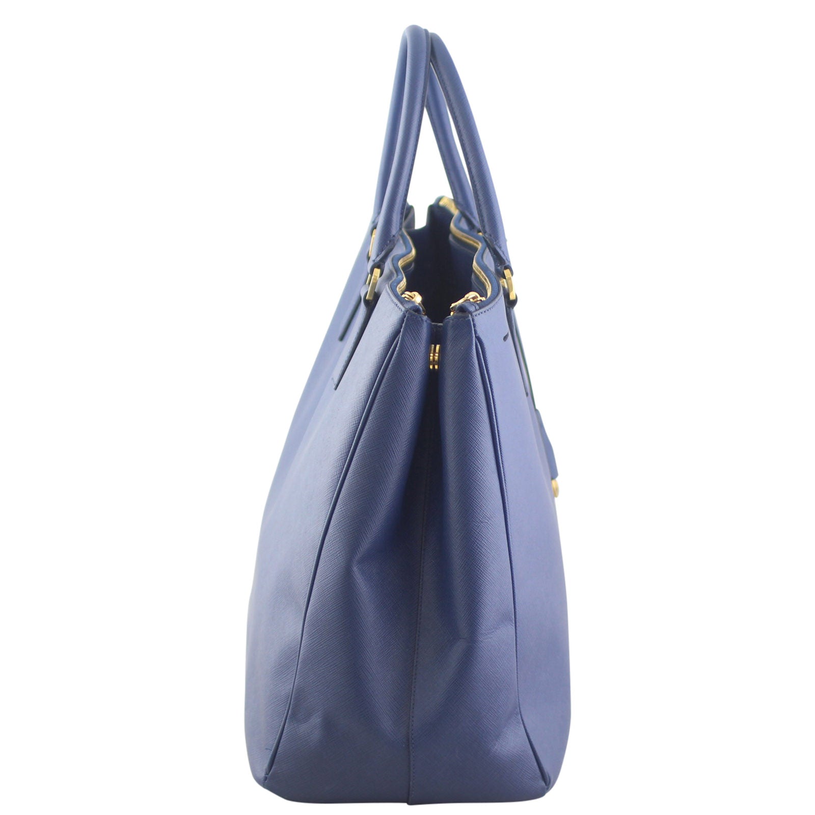 Prada Saffiano Double Zip Tote Large Bag Right