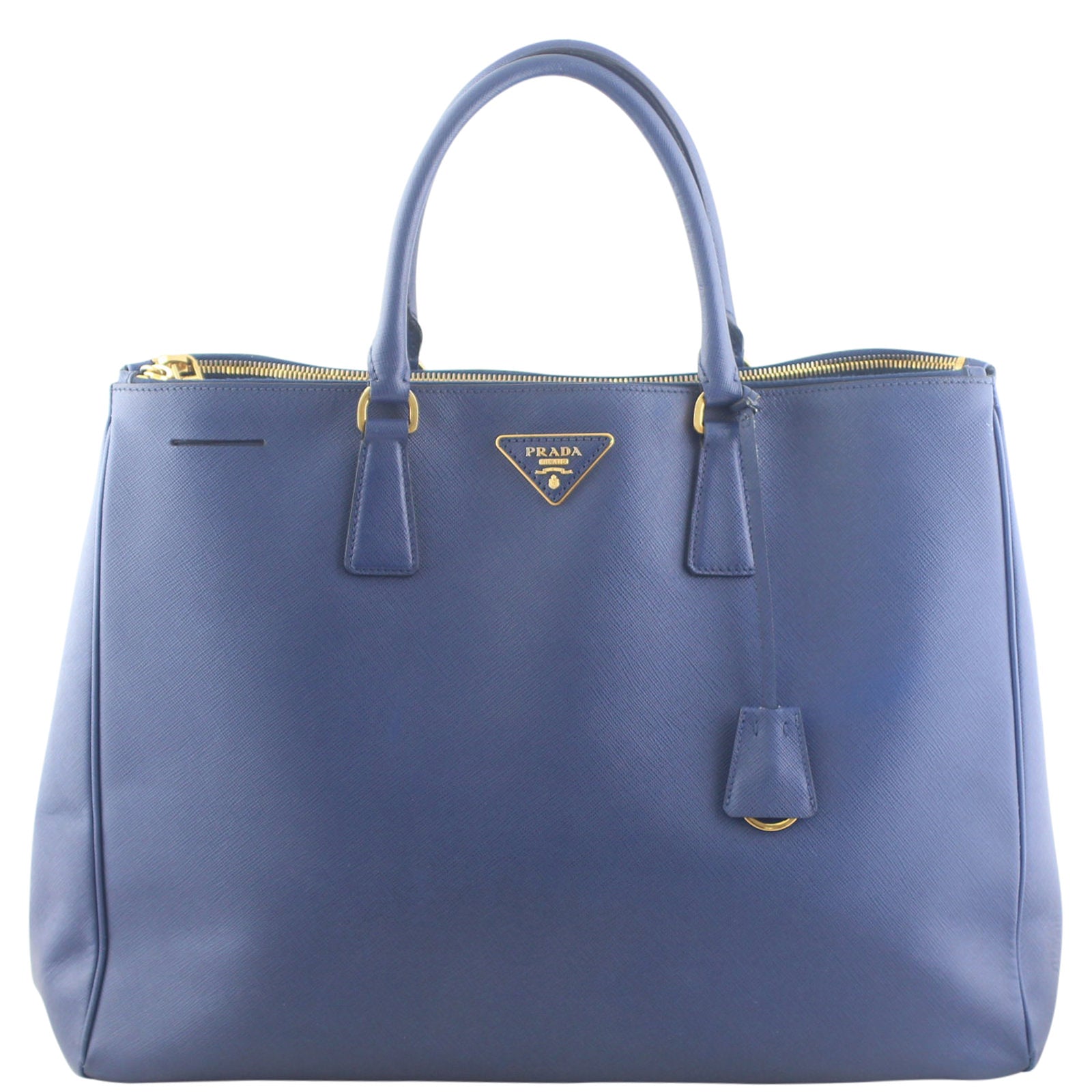 Prada Saffiano Double Zip Tote Large Bag Front