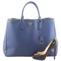 Prada Saffiano Double Zip Tote Large Bag Scale