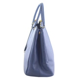 Prada Saffiano Double Zip Tote Large Bag Left