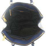 Prada Saffiano Double Zip Tote Large Bag Interior