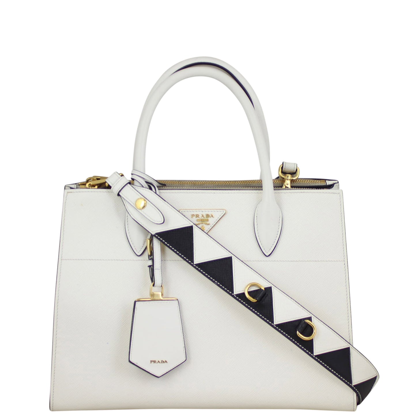 Prada Saffiano Esplanade Medium Front Strap