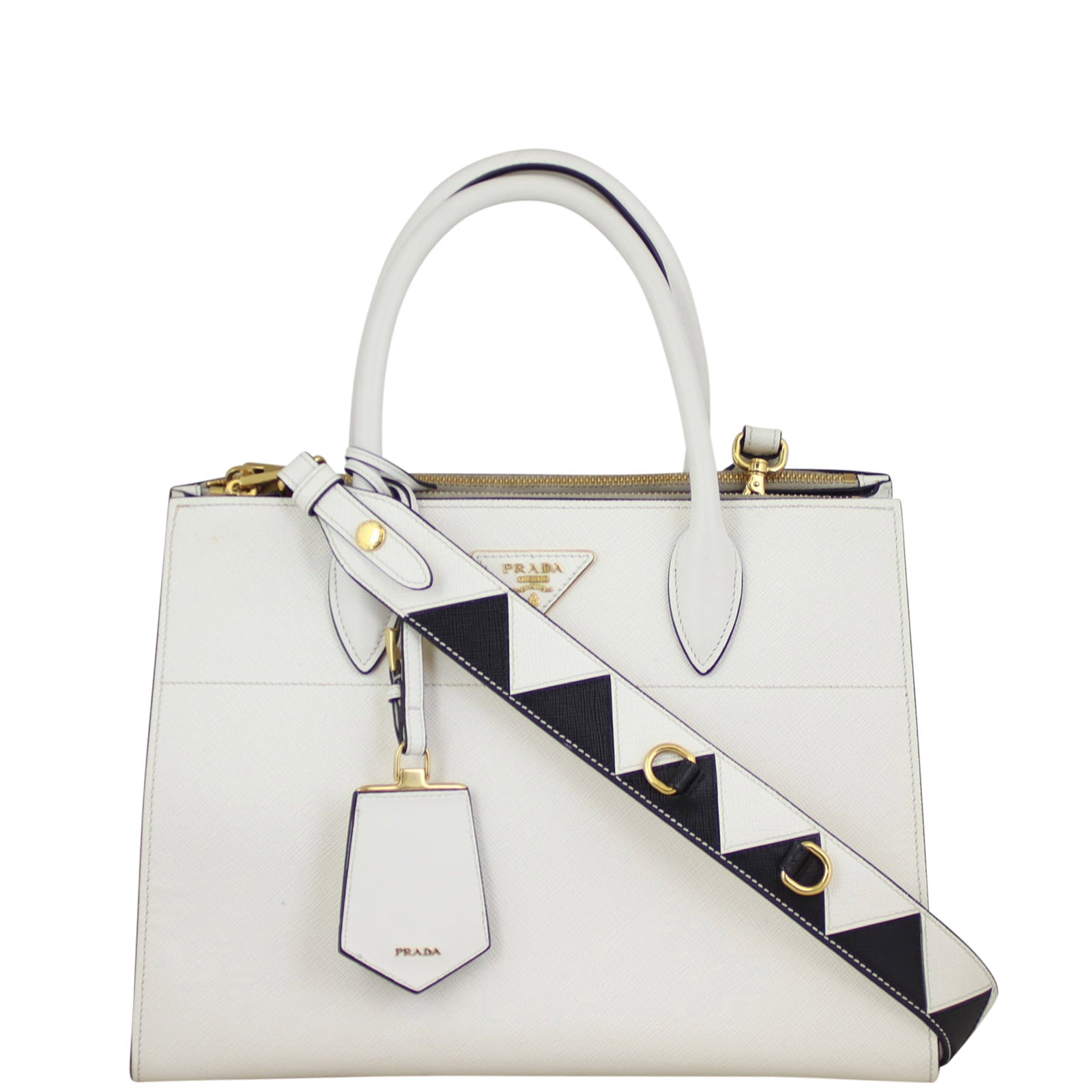 Prada Saffiano Esplanade Medium Front Strap