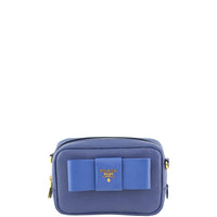 Prada Saffiano Fiocco Bow Crossbody Front