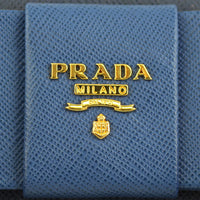 Prada Saffiano Fiocco Bow Crossbody Logo