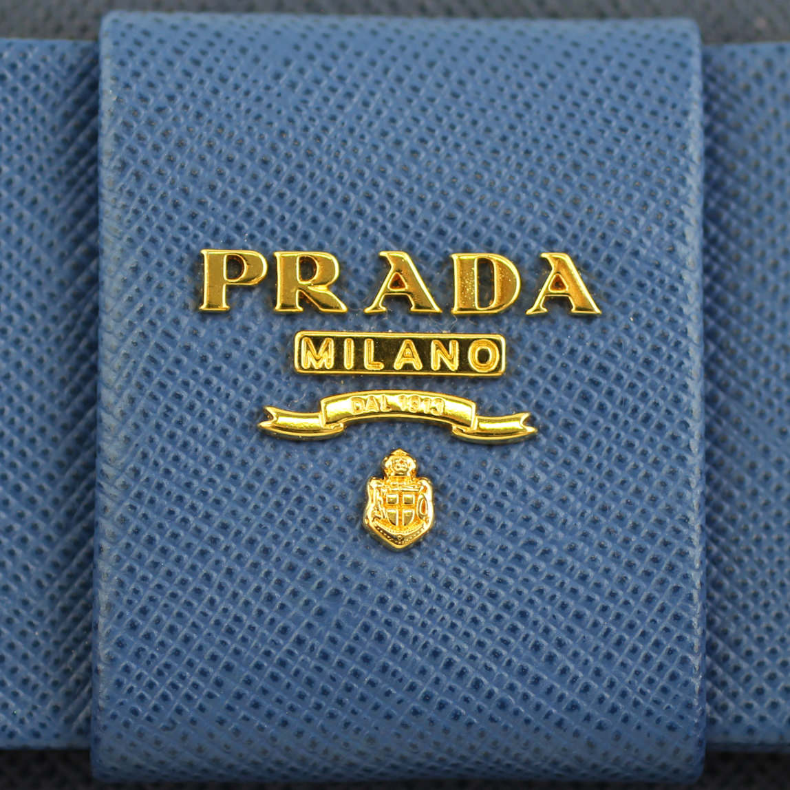 Prada Saffiano Fiocco Bow Crossbody Logo