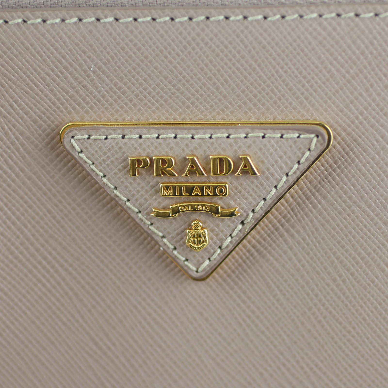 Prada Saffiano Galleria Double Zip Tote Medium Logo