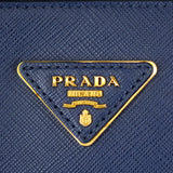 Prada Saffiano Galleria Double Zip Medium Tote Stamp