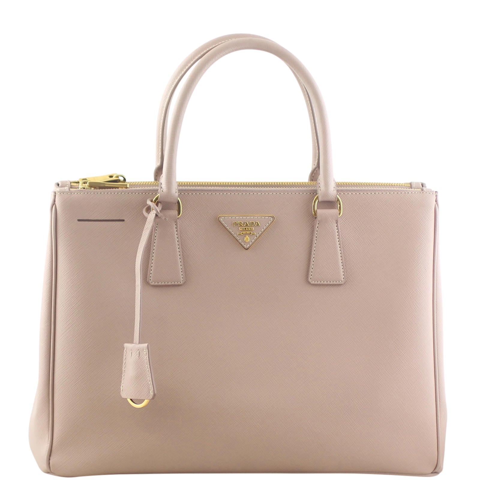 Prada Saffiano Galleria Double Zip Tote Medium Front