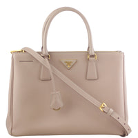 Prada Saffiano Galleria Double Zip Tote Medium Front