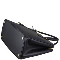 Prada Saffiano Lux Galleria Double Zip Tote Medium Corner