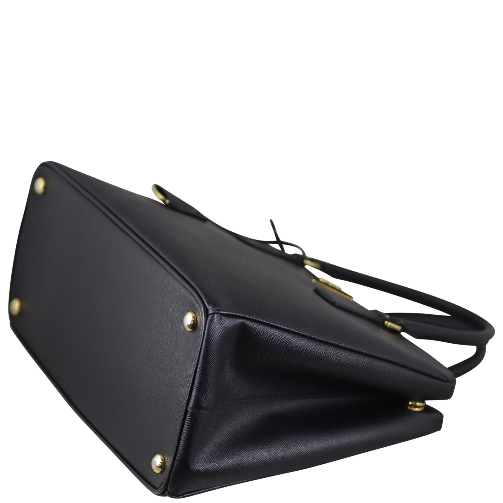 Prada Saffiano Lux Galleria Double Zip Tote Medium Corner