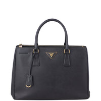 Prada Saffiano Lux Galleria Double Zip Tote Medium Front