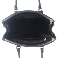 Prada Saffiano Lux Galleria Double Zip Tote Medium Interior