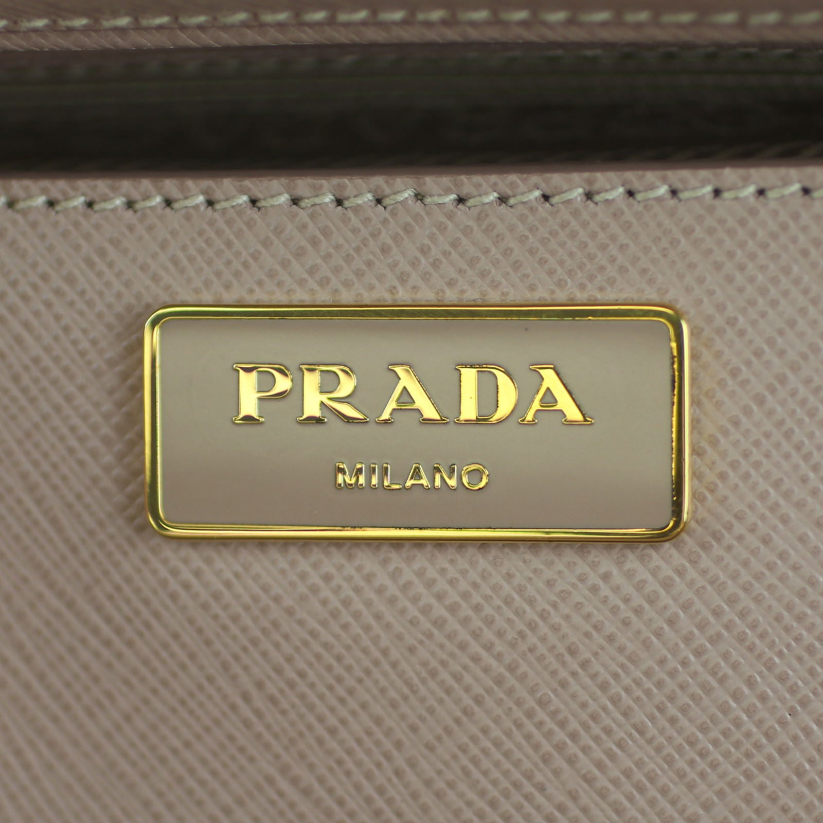 Prada Saffiano Galleria Double Zip Tote Medium Stamp