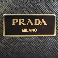 Prada Saffiano Lux Galleria Double Zip Tote Medium Stamp