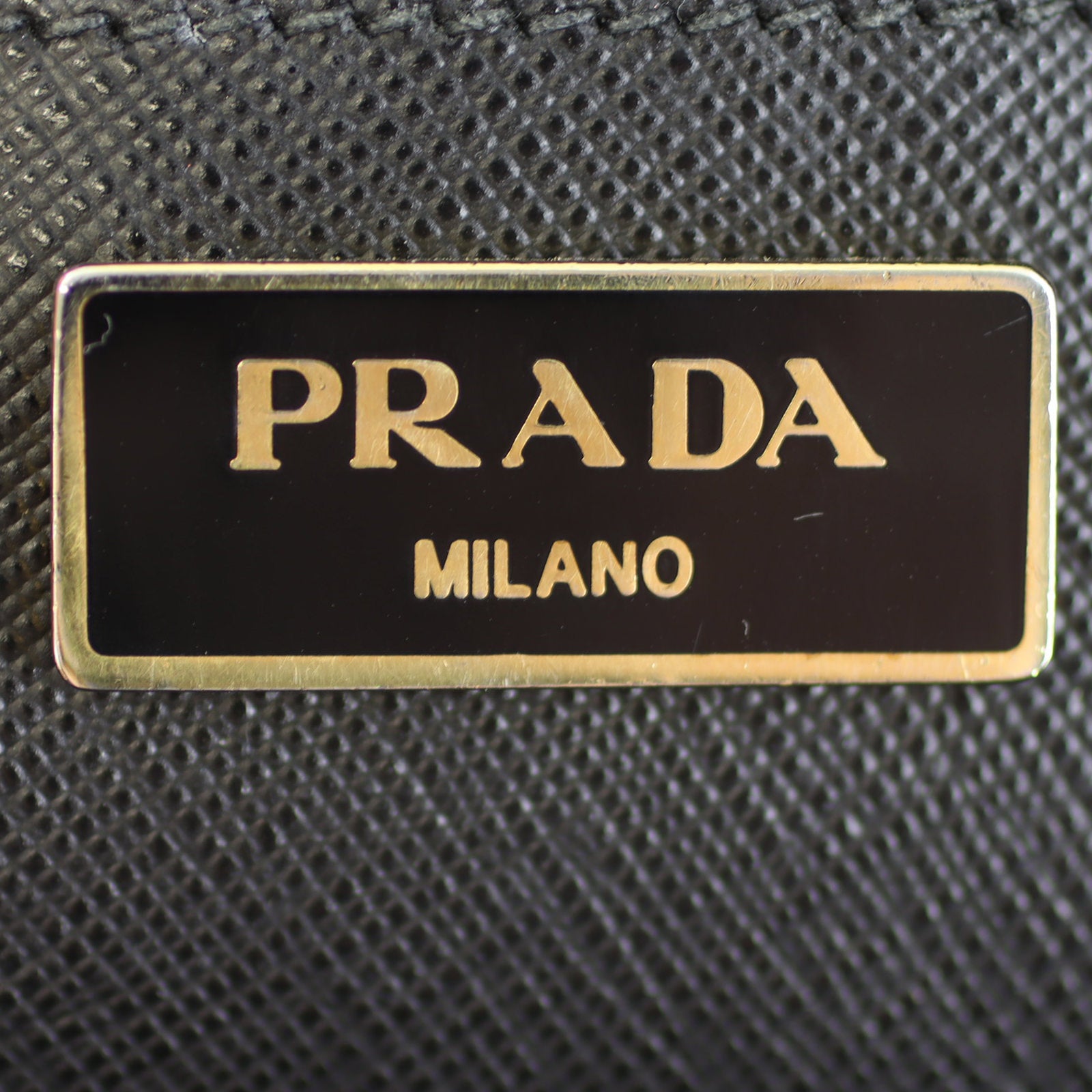 Prada Saffiano Lux Galleria Double Zip Tote Medium Stamp