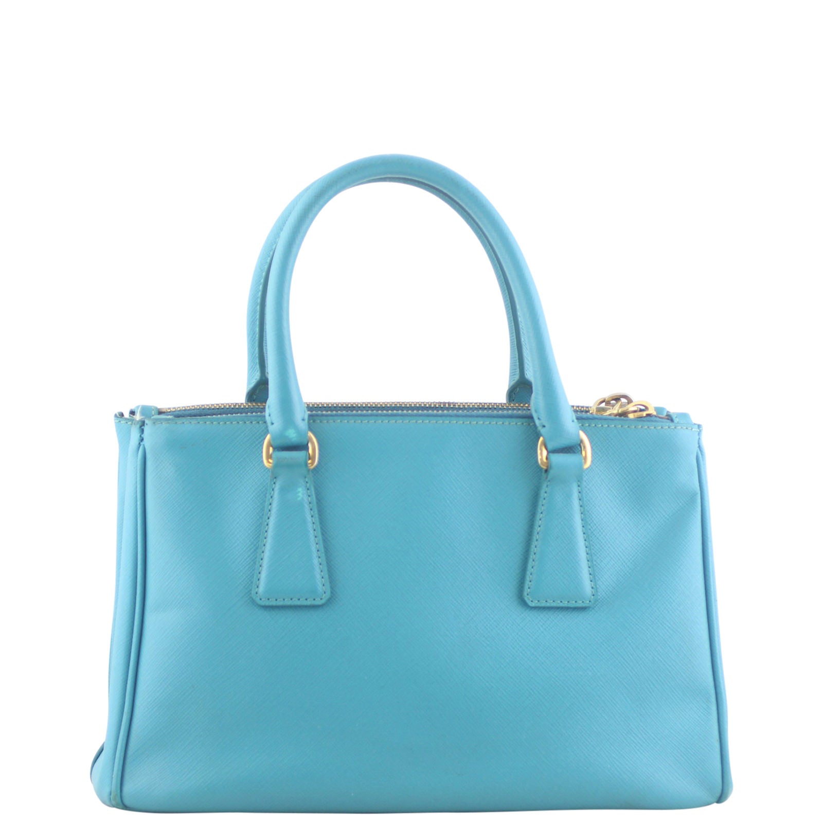 Prada Saffiano Galleria Double Zip Small Back