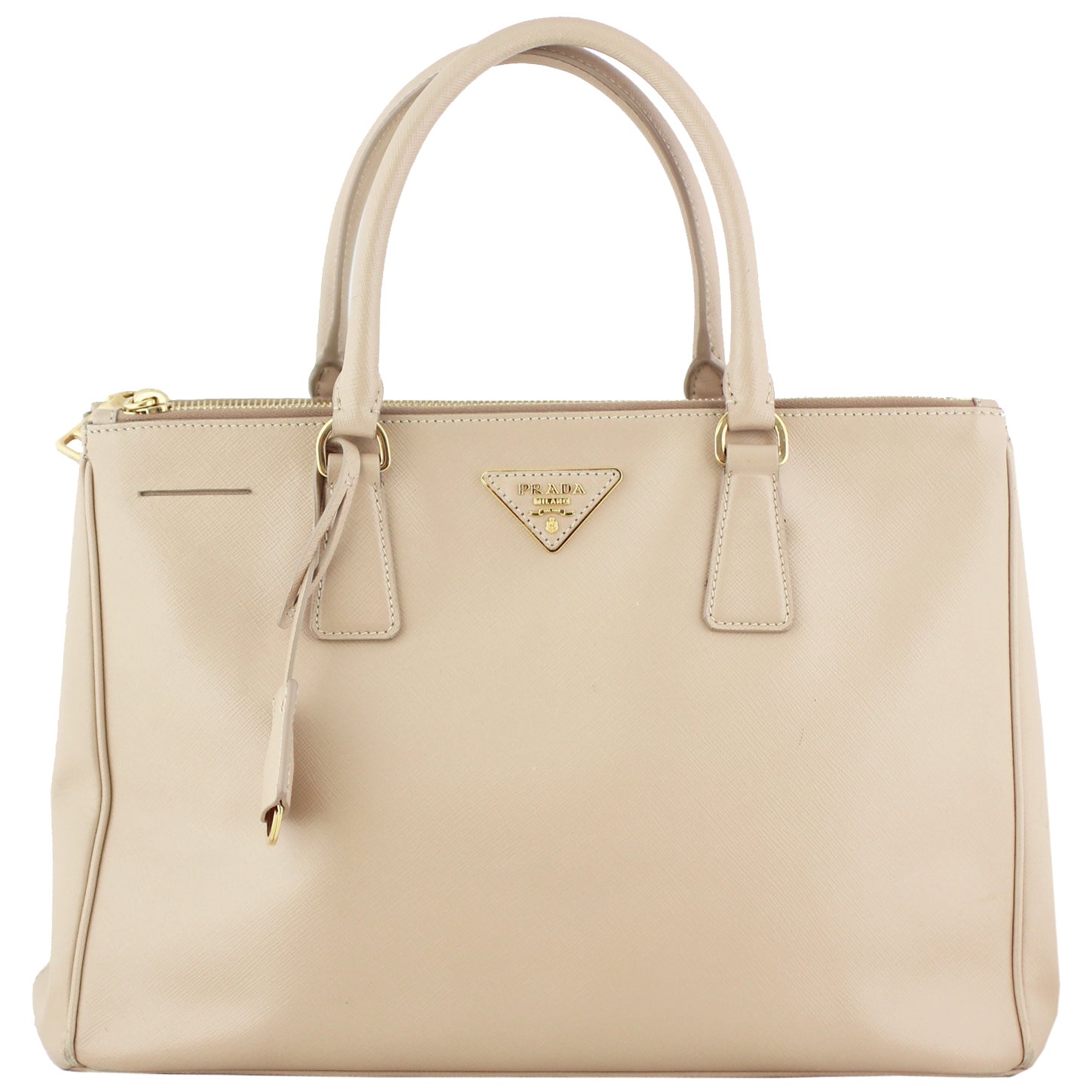 Prada Saffiano Galleria Double Zip Tote Medium Front