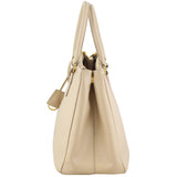 Prada Saffiano Galleria Double Zip Tote Medium Left