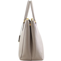 Prada Saffiano Galleria Double Zip Tote Medium Left