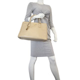 Prada Saffiano Galleria Double Zip Tote Medium Mannequin
