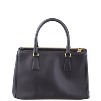 Prada Saffiano Galleria Double Zip Tote Small Back