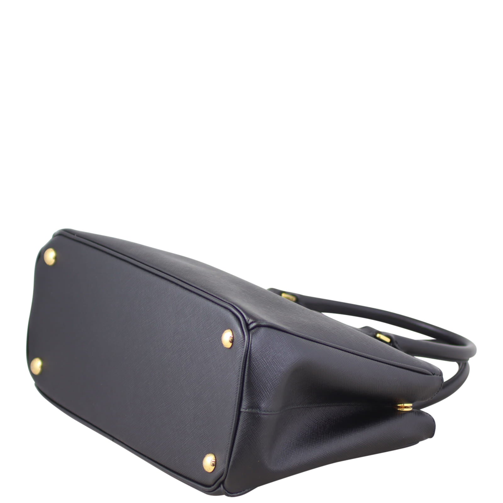 Prada Saffiano Galleria Double Zip Tote Small Corner