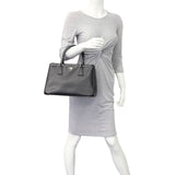 Prada Saffiano Galleria Double Zip Tote Small Mannequin