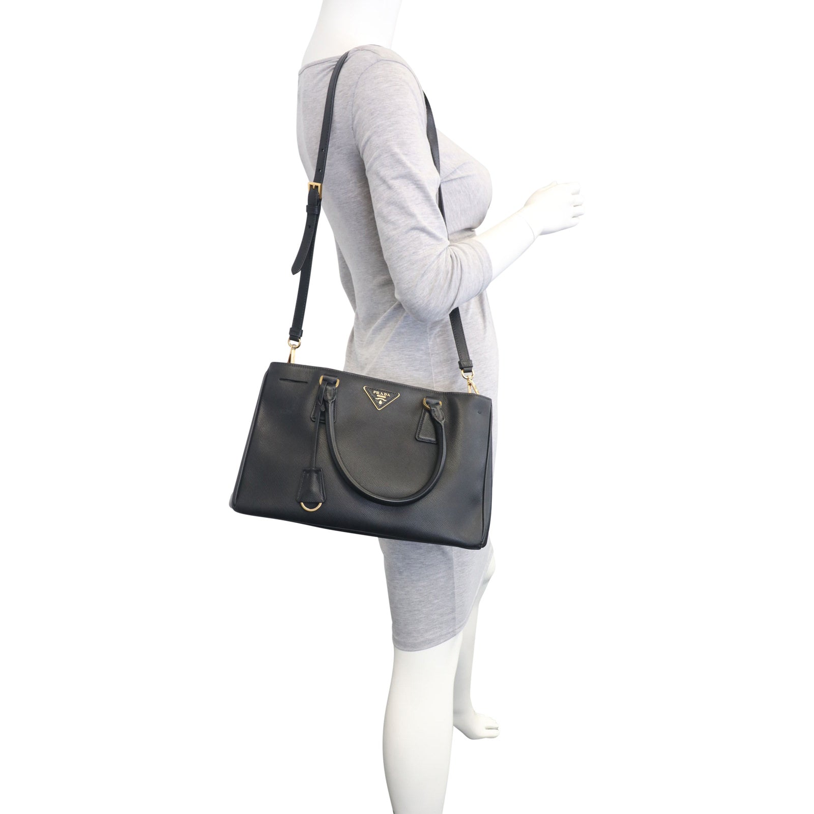 Prada Saffiano Galleria Lux Tote Medium Mannequin