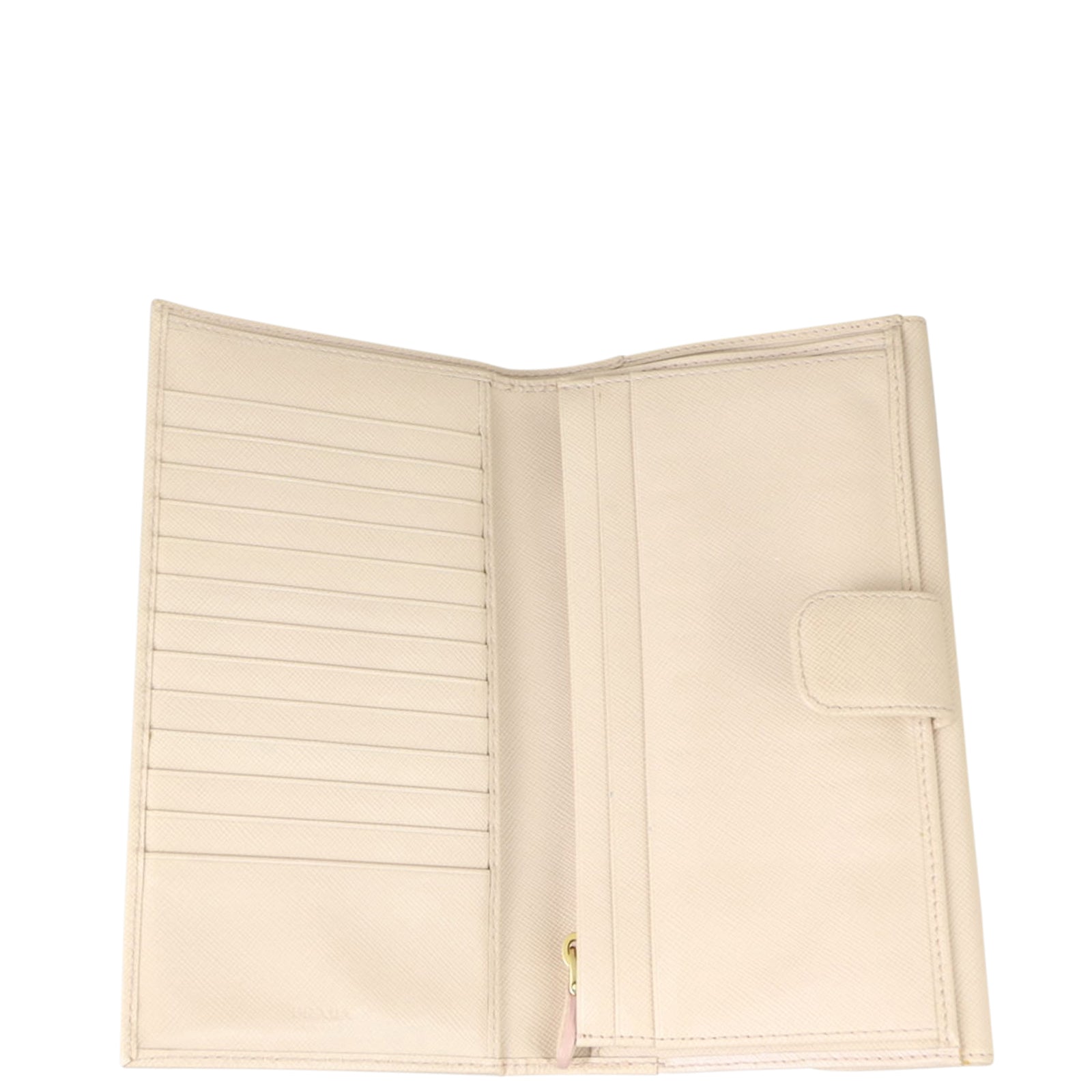 Prada Saffiano Large Travel Wallet Whole interior