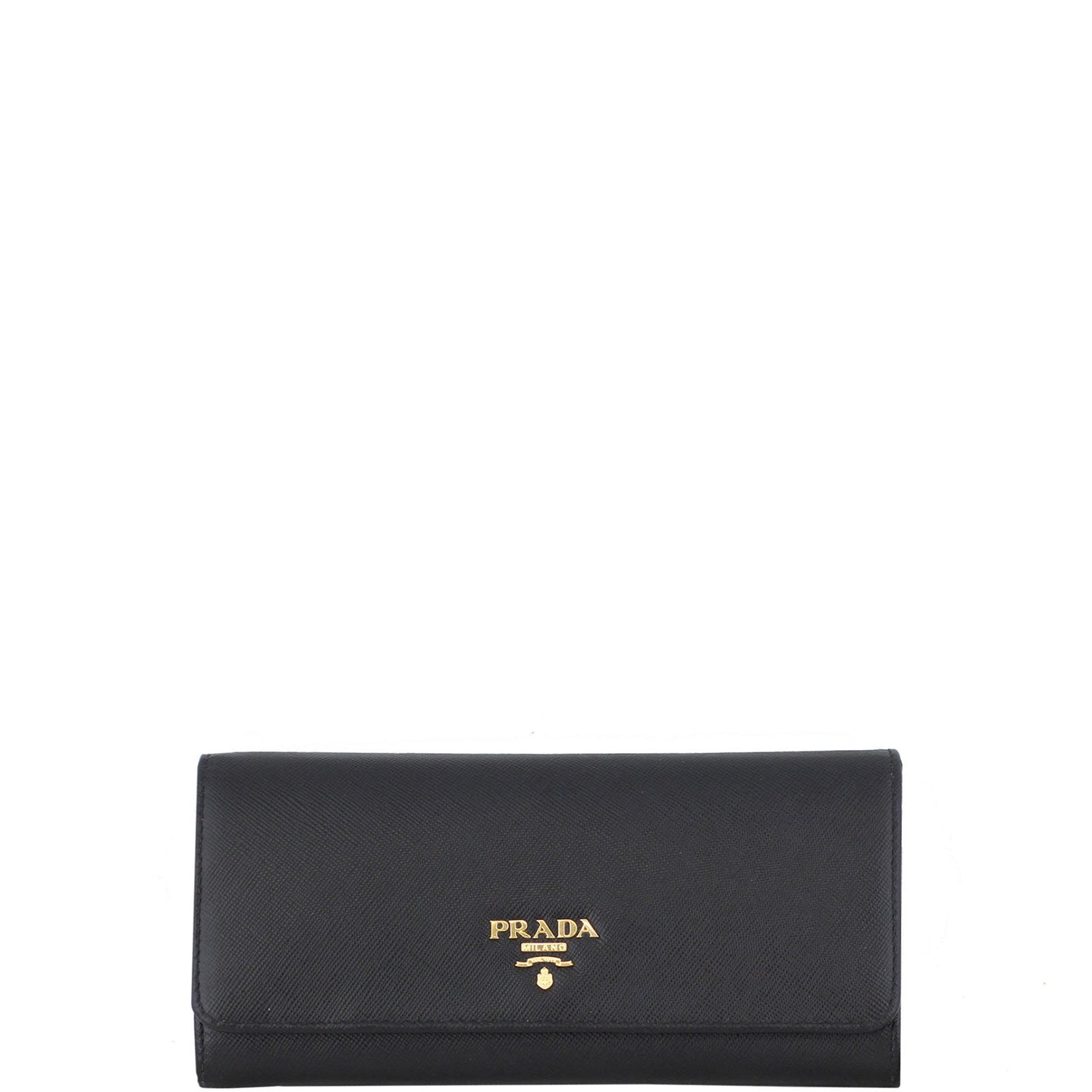 Prada Saffiano Lux Continental Wallet Front
