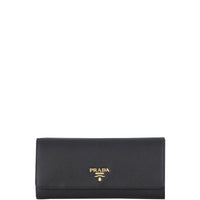 Prada Saffiano Lux Continental Wallet Front
